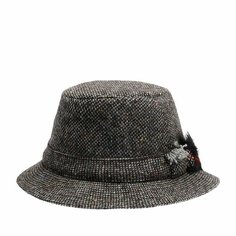 Панама Hanna Hats, размер M, серый/черный