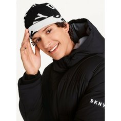 Шапка бини DKNY, размер OneSize, черный