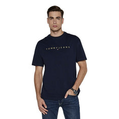 Футболка Tommy Jeans, размер XXL, темно-синий