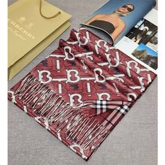 Палантин двусторонний Кашемир,180х80 см, бордовый Cashmere Scarf