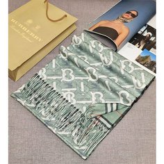 Палантин двусторонний Кашемир,180х80 см, зеленый Cashmere Scarf