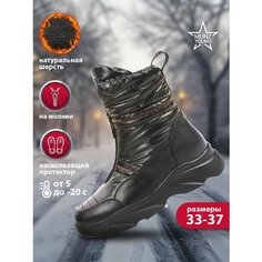 Дутики MUNZ YOUNG, размер 34, черный