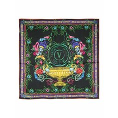 Шарф Versace Jeans Couture, one size, черный