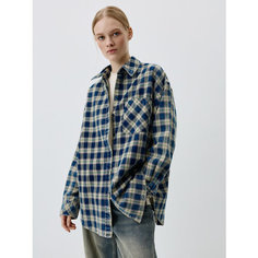 Рубашка Sela, размер XS INT, темный индиго