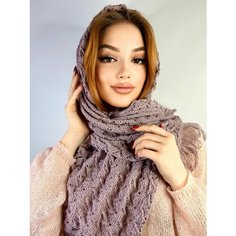 Шарф Lesnikova Design,140х40 см, фиолетовый