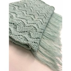 Шарф Lesnikova Design,140х40 см, светло-голубой