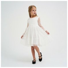Платье Kaftan, размер 122/128, белый