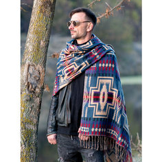 Палантин Dikovina Навахо,200х100 см, синий