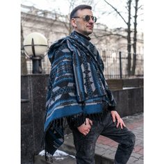 Шарф Dikovina,200х94 см, one size, синий