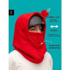 Балаклава poncho_id, размер l, краcный