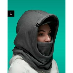 Балаклава poncho_id, размер l, серый
