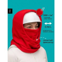 Балаклава poncho_id, размер m, краcный
