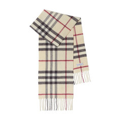 Шарф BURBERRY Vintage Check, one size, коричневый