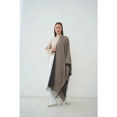 Палантин ,180х70 см, бежевый, коричневый Project29