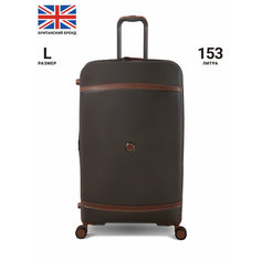 Чемодан IT Luggage, 153 л, размер XL, кофейный