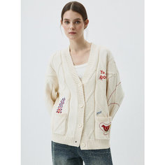 Кардиган Sela, размер M INT, , молочный