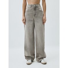 Джинсы клеш Sela Wide Leg, размер S INT, светло-серый