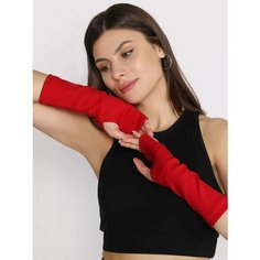 Митенки Fashion Margo, размер 7.5, красный