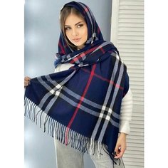 Палантин Cashmere,180х70 см, синий