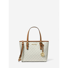 Сумка тоут MICHAEL KORS, фактура зернистая, бежевый