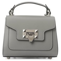 Сумка сэтчел divas bag, фактура гладкая, серый