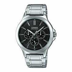 Наручные часы CASIO, серебряный, черный