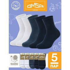 Носки Omsa размер 35-38 (20-22), , синий, голубой, белый