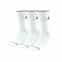 Носки NIKE Jordan, комплект, 3 пары, размер M, белая