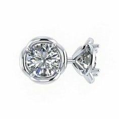 Серьги пусеты The Jeweller, серебро, 925 проба, фианит