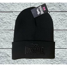 Шапка LONSDALE Спорт, размер 56-60, черный