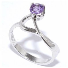 Кольцо Silver WINGS, серебро, 925 проба, аметист, размер 16.75