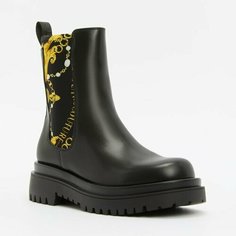 Ботинки челси Versace Jeans Couture, размер 35, черный
