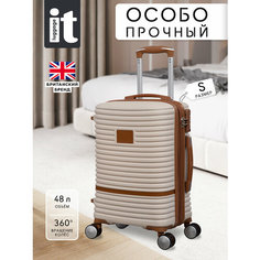 Чемодан IT Luggage, 48 л, размер S, кремовый