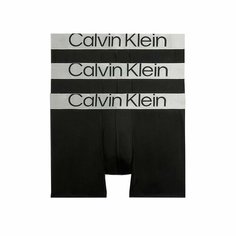 Трусы CALVIN KLEIN BOXER BRIEF 3PK, комплект из 3 шт., размер L, черный