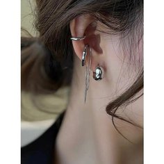 Серьги каффы, серебро Milma Accessories