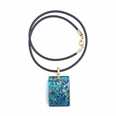 Подвеска arte di murano, муранское стекло, голубой, бирюзовый