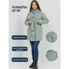 Парка , размер 46, мята Нет бренда