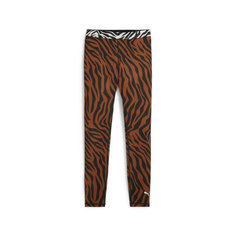 Легинсы спортивные PUMA Animal Remix HW 7/8 Tight, размер S, коричневый