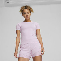 Футболка PUMA Run Cloudspun SS Tee W, размер XL, фиолетовый