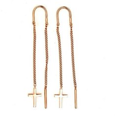 Серьги The Jeweller, красное золото, 585 проба, , золотистый