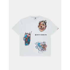 Футболка Aape Jean-Michel Basquiat Graphic Tee, размер XL, белый