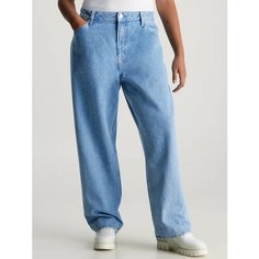 Джинсы мом Calvin Klein Jeans 90S STRAIGHT, размер 31, синий