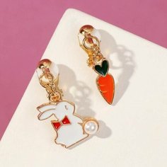 Серьги Выбражулька, цветные в золоте