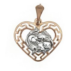 Подвеска The Jeweller, красное золото, 585 проба, золотистый