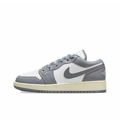 Кроссовки NIKE Air Jordan 1 Low, полнота G (EU)/ на среднюю и широкую стопу, размер 5 US/37.5 EU, серый