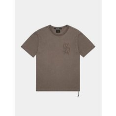 Футболка Ksubi Plus Applique Kash SS, размер XXL, коричневый
