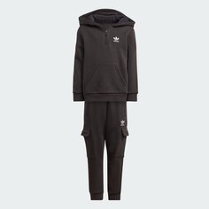 Костюм спортивный adidas Originals, размер 7-8 лет, черный