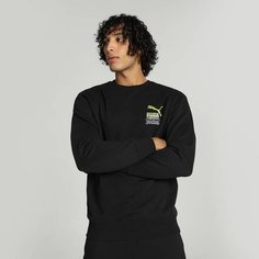 Свитшот PUMA Brand Love Crew, размер 48, , черный