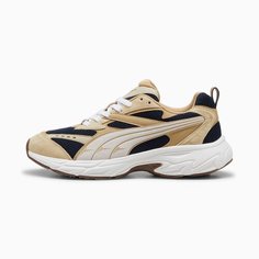 Кроссовки PUMA Morphic Suede, размер 11, бежевый/синий