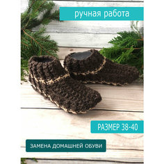 Носки OlivKan орнамент цепочки, размер 38-40, , коричневый